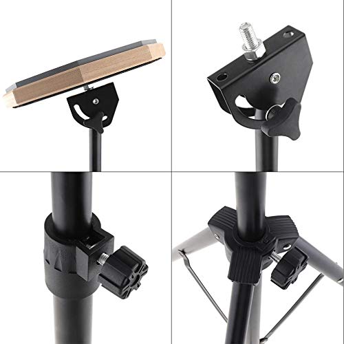 8 Inch Rubber Houten Dumb Drum Beginner Praktijk Training drumpad met standaard/Stick Optioneel,Blue - Image 5