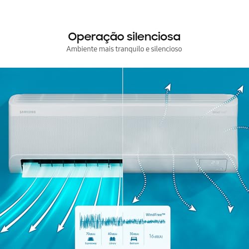 Samsung Ar-condicionado Split Inverter WindFree AI 24.000 BTUs Quente e Frio AR60F24C1AWNAZ Branco