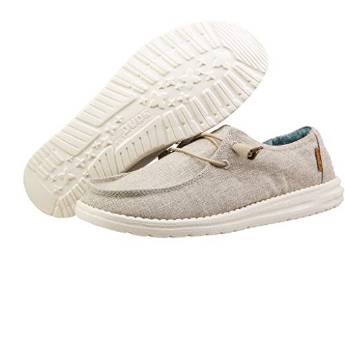 Image of HEYDUDE Women's Wendy Chambray | Women's Shoes | Women's Lace Up Loafers | Comfortable & Light-Weight