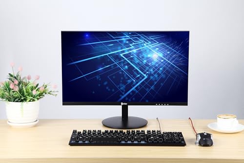 Image of Enter A013 24 Inch (60.45 CM) Ultra Slim Wide LED Monitor|Refresh Rate 75 Hz, 1920 x 1080 Pixels|Wall Mountable Slim & Stylish Design with 16.7M Colors|HDMI & VGA Ports (Full Black)