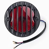 HAZAWA Motorcycle Side Mount Tail Lights Chopper Taillight LED Brake License Plate Light Compatible with Harley Bobber Cafe Racer Cruiser Honda Shadow Yamaha Suzuki Kawasaki （Black）