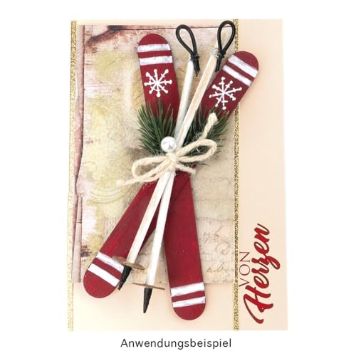 Ideen mit Herz | extrabreite Holzstäbchen | Holzspatel | breite Eisstiele aus Holz | Holzspachtel | 15 cm lang | 1,7 cm breit | ideal zum Basteln, Waxing, Eis selber machen | 50 Stück