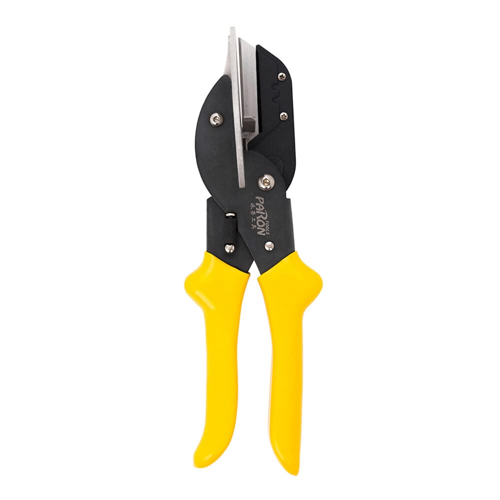 FawoonuUniversal Angle Wire Duct Scissors PVC Trunking Tube Edge Clip 45 Degree to 135 Degree Adjustable Angle Multi Angle Mitre Gasket Shear Wire Duct Cutter Hand Tools Woodworking Cutter