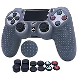 【Protección segura】Esta funda para mando de PS4 100% silicona aporta a tu controlador un tacto suave y ergonómico y una gran sensación de piel suave durante los juegos.