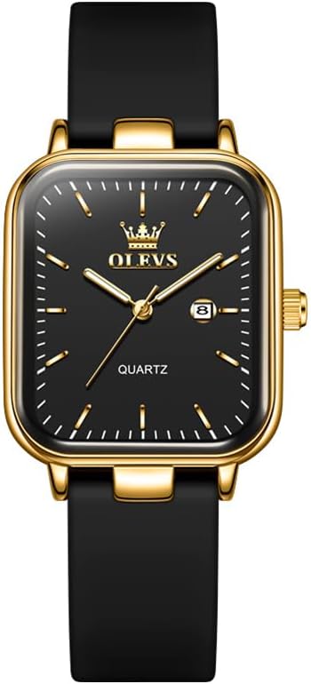 OLEVS Watch for Women Analog Wristwatch Silicone Waterproof Classic Elegant Design Ideal Daily Wear