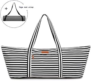 ELENTURE Extra Large Yoga Mat Tote Bag, Yoga Carrier Sling Bag with Multi-Functional