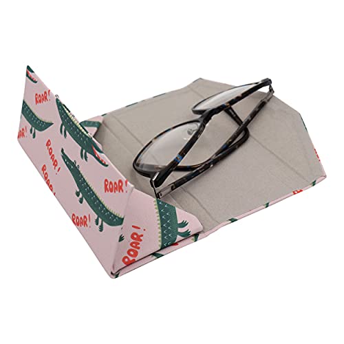 Image of Real Sic Glasses Case for Men and Women - Magnetic Folding Hard Shell Sunglass Holder - Inspired by Adorable Animals