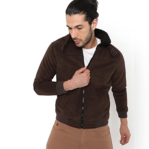 Image of Campus Sutra Men Polyester Standard Length Jacket