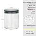 MILIVIXAY 12 Pack 8 OZ Thick Glass Clear Candle Jars with All Black Metal Lids-Bulk Empty Candle Jars for Making Candles-Canning Jar for Spice, Liquid, Sample- Dishwasher Safe.