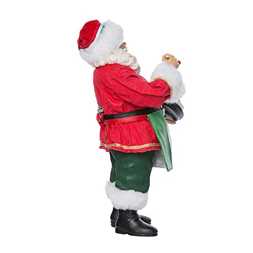 Kurt Adler Musical Fabriche Italian Santa Figurine, 10.5-Inch #TOP4