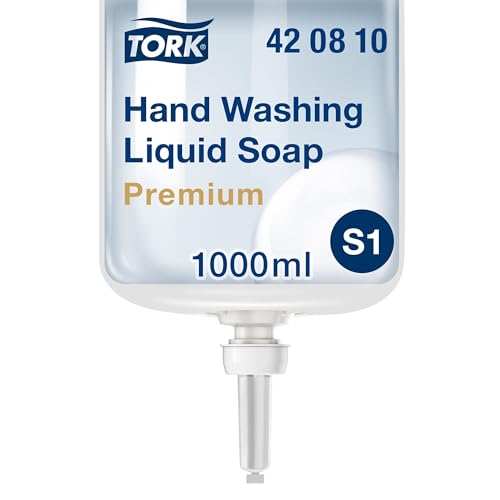 Tork reinigende Flüssigseife - 420810 - Extra hygienische, fettlösende Seife für S1/S11 Spender-Systeme - Premium-Qualität, parfumfrei, 1 x 1000 ml