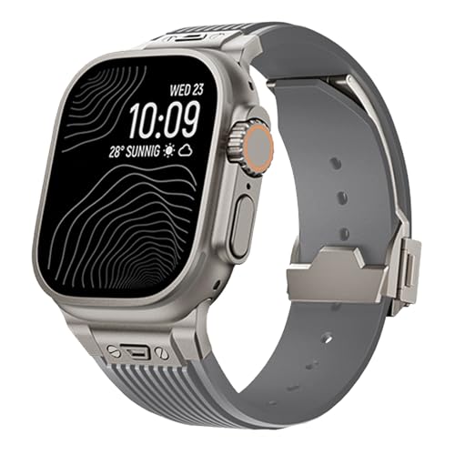 Bracelet en silicone souple EZZON pour Apple Watch Ultra 2 et Series 10 9 8
