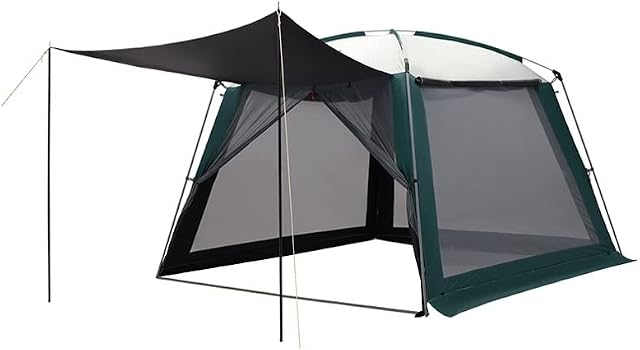 AMbayZ Black Glue Sunscreen Canopy Shelter Tent Outdoor Camping Sunscreen Camping Picnic Awning Portable awning (Color : Green)