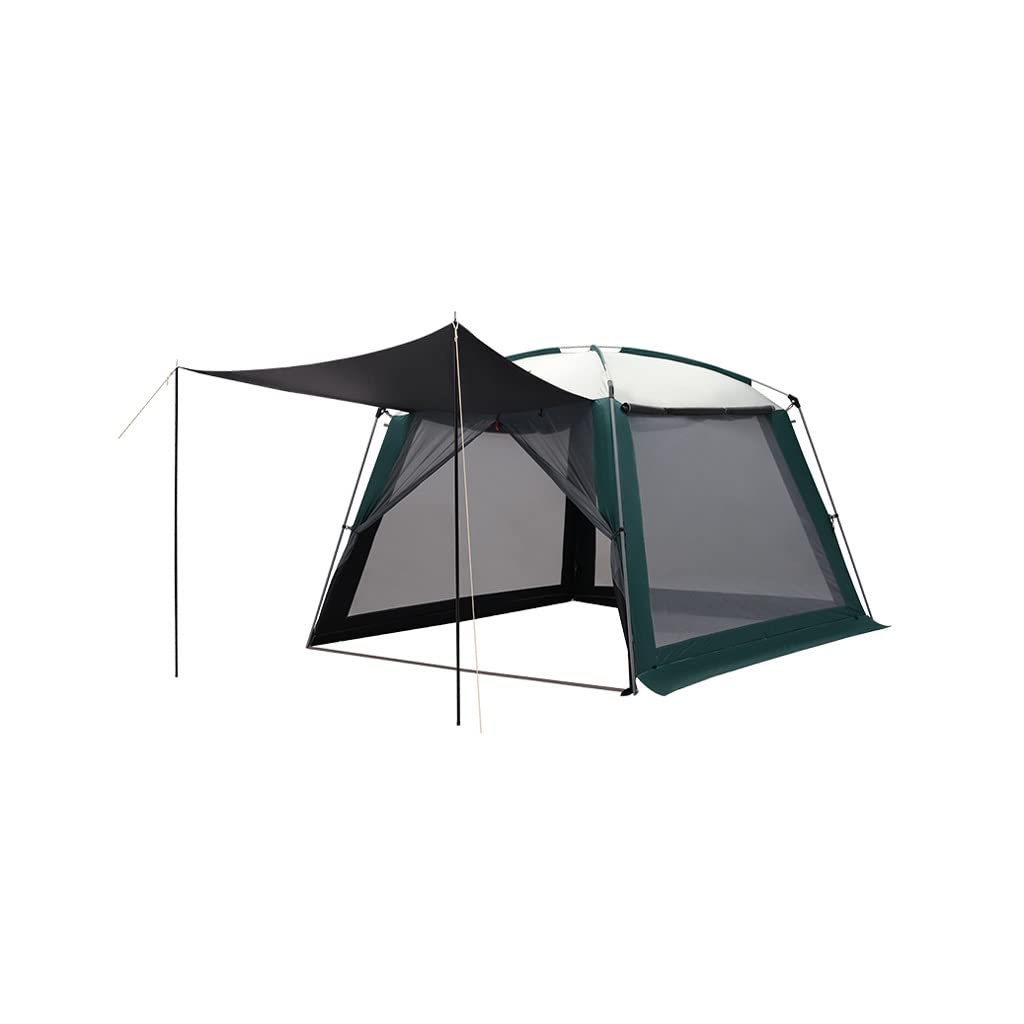 Abri de camping RJJ anti-chaleur pour pique-nique en famille avec installation rapide verte