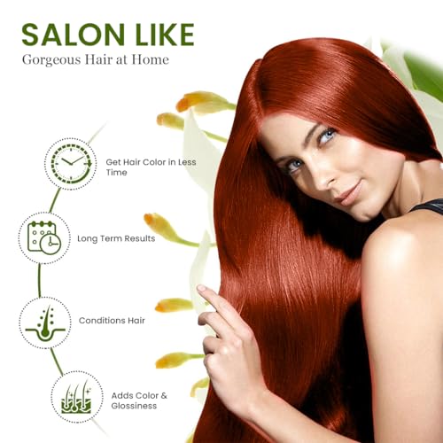 Pardesi Pó de hena para cabelo cor natural I USDA orgânico I 7,05 oz (200 gramas) | tintura natural