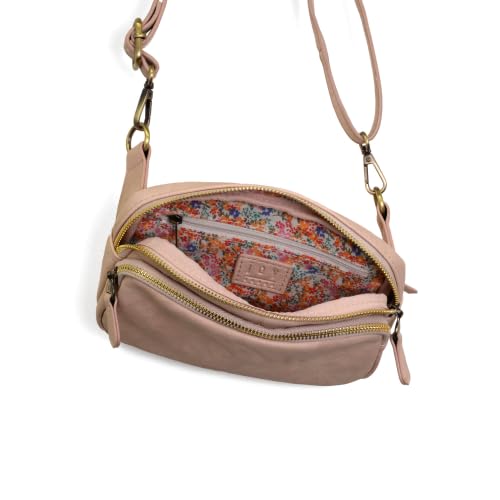 Image of Joy Susan Womens Fashion Purse Kylie Double Zip Sling Belt Bag