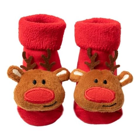 BOBORA Baby Christmas Stocking Non-Slip Socks Cover
