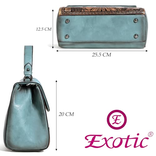 Image of EXOTIC Premium Vintage Embossed Floral Flap Desing Sling Bag For Women