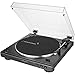 Audio-Technica AT-LP60XBT-BK Fully Automatic Belt-Drive BT Stereo Turntable Bundle w/Deco Gear 12