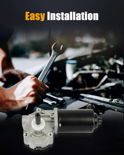 Image of ROADFAR Front Windshield Wiper Motor Fit for Ford for F-150 1987-1994 | Fit For F-250 1987-1994|For F-350 1987-1994|For Tempo 1986-1994|For Mercury For Topaz 1986-1994|OE 601-201|F9PZ17508AA|6 Pins