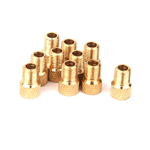 Tongina 10x Presta Para Schrader Válvula Adaptador Conversor Road Bike Bicycle Pump Tube