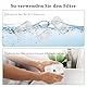Herboom 24 Stück Filter Katzenbrunnen, Dockstream Trinkbrunnen für Katze PLWF005, PLWF115, PLWF105, Trinkbrunnen Filter Ersatzfilter für Katzentrinkbrunnen, 12 Filter und 12 Schwämm