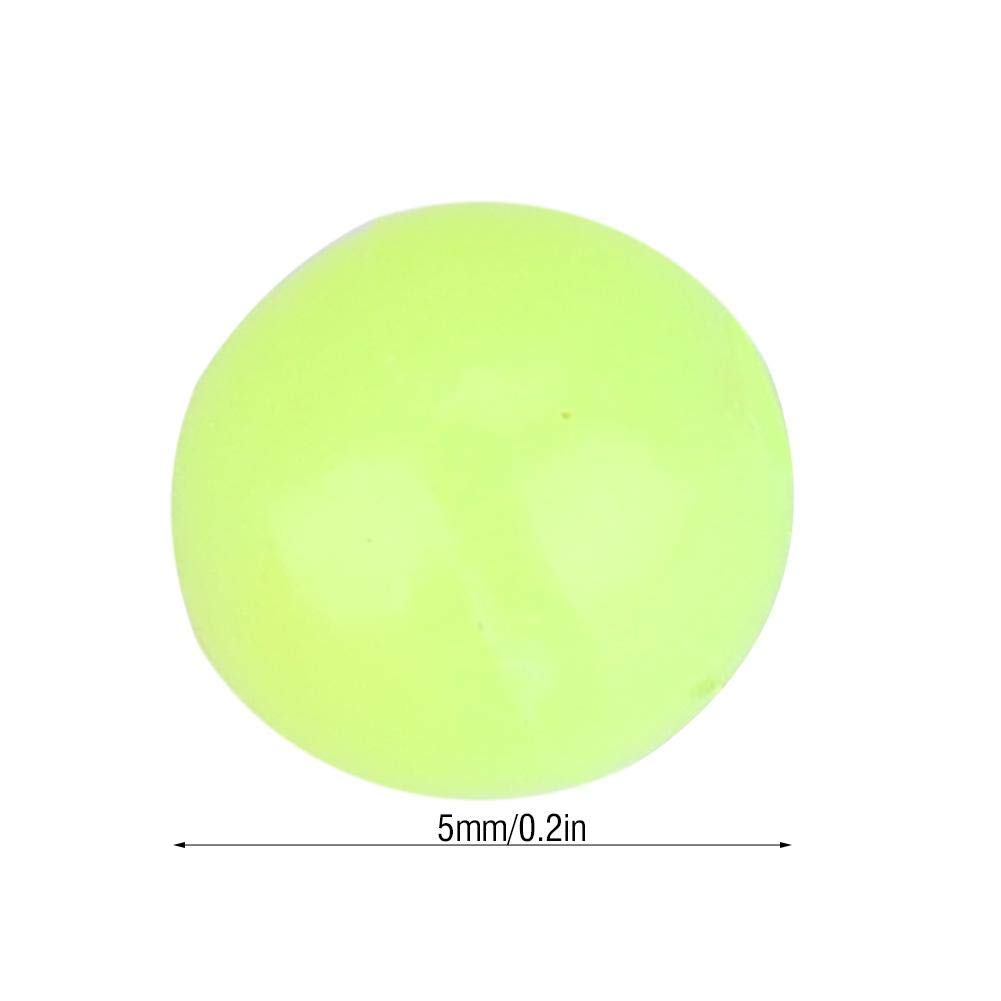 Alomejor 1000 szt./pudełko wędkarskie koraliki plastikowe świecące owalne jajko korale w ciemności przynęta pływające sprzęty pływające