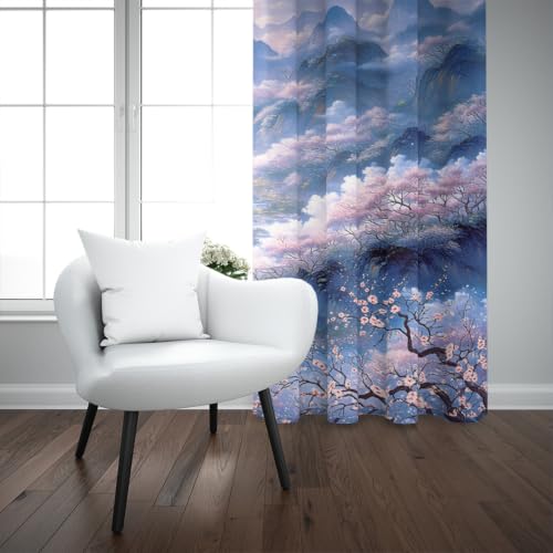 Rideau occultant durable en polyester avec oeillets, isolant thermique 2x75x166cm - 3
