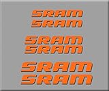 Encaje perfecto Ecoshirt DP-1ED4-854G Pegatinas Sram R211 Vinilo Adesivi Decal Aufkleber Клей MTB Stickers Bike, Naranja
