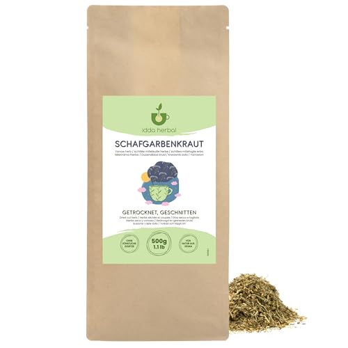 IDDA Herbal Schafgarbe Tee 500g Schafgarbenkraut getrocknet und geschnitten Schafgarbentee