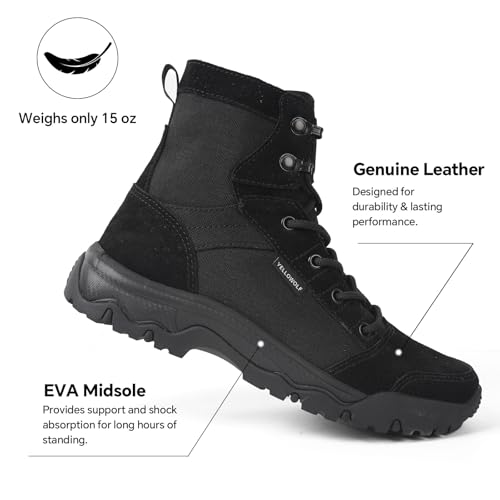 Image of Women's 6 Inch Lightweight Tactical Combat Boots - Army Desert Boots