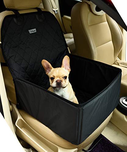 Pet Dog Car Seat Cover 3 in 1 Supplies Thick Waterproof Single Front Seat Car Mat Booster Bag Pet Carrier Seat Protector Travelling Black