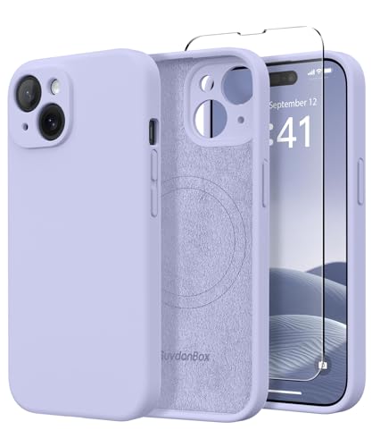 SuydanBox Magnetic for iPhone 13 Case Silicone Lilac