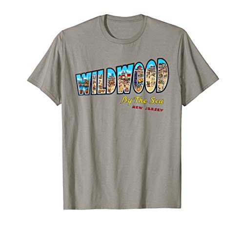 nj - Wildwood New Jersey NJ Vintage Retro Souvenir T-Shirt