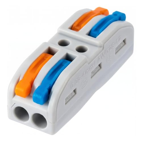 Image of XELYTON Wire Clip Connector, Universal Connection Terminals, Circuit Inline Splices Electric Connectors, Quick Connect & Freely Assemble Electrical Splicing Kit for Compact (2 In 2 Out, 20)