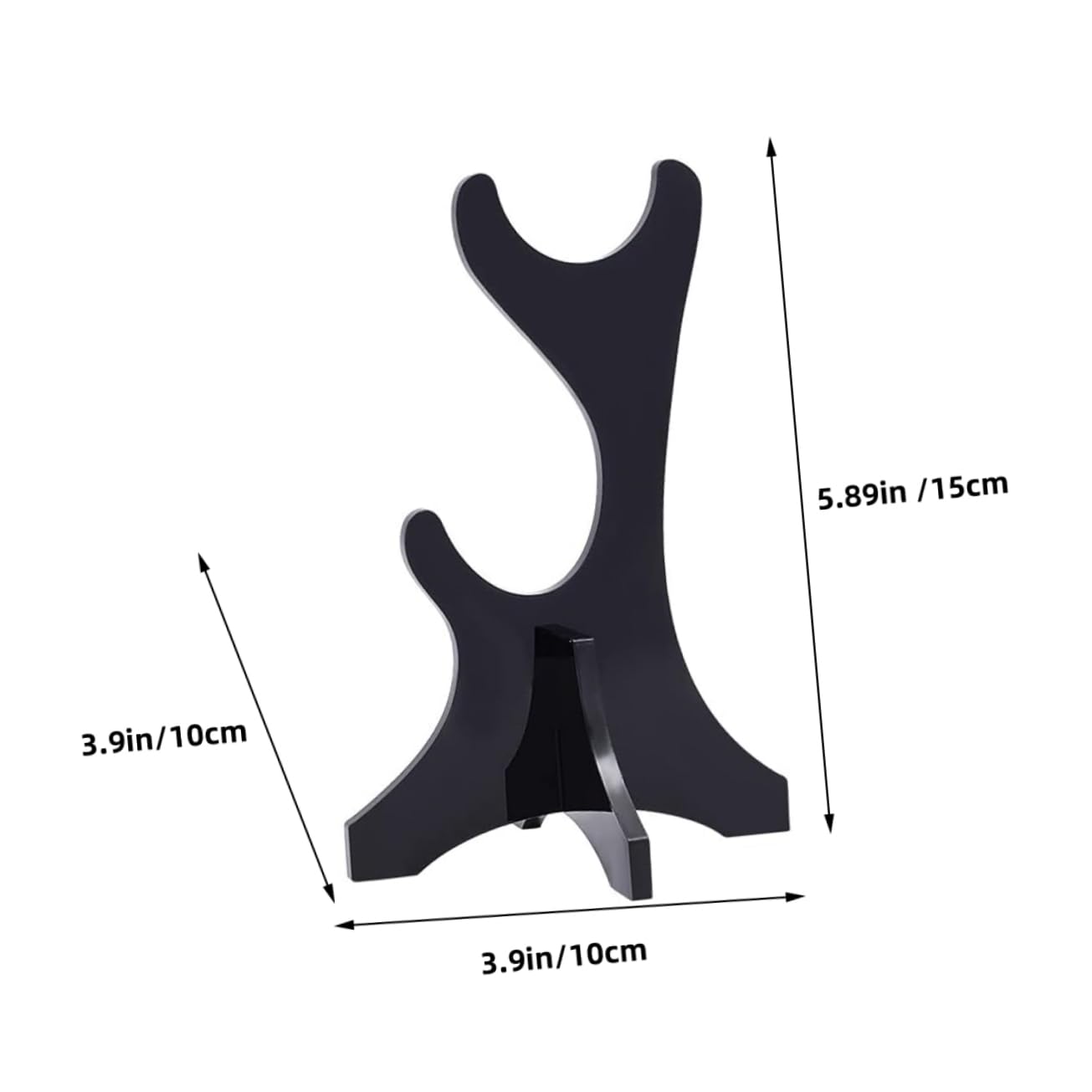 Kisangel 2pcs Acrylic Sword Stand for Table Double Tiered Display Rack Decorative Desktop Sword Holder Design for Storage and Enhanced Display Effect