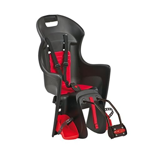 Polisport Boodie Portabebes, Unisex bebé, Negro/Rojo, Talla Única