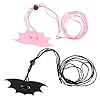 balacoo 2 Sets Bearded Dragon Harness and Leash, Adjustable Reptile Leash with Black Wing, Pet Traction Belt for Bearded Dragon,Lizard, Iguana, Gecko or Other Small Pet Animals