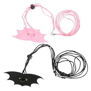 balacoo 2 Sets Bearded Dragon Harness and Leash, Adjustable Reptile Leash with Black Wing, Pet Traction Belt for Bearded Dragon,Lizard, Iguana, Gecko or Other Small Pet Animals