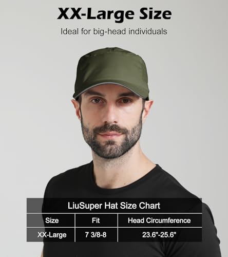 Image of XL XXL Hat Mens Big Head, Performance Golf Hat for Men Women Water-Resistant Sun Hat Adjustable Summer Sport Cap Outwork