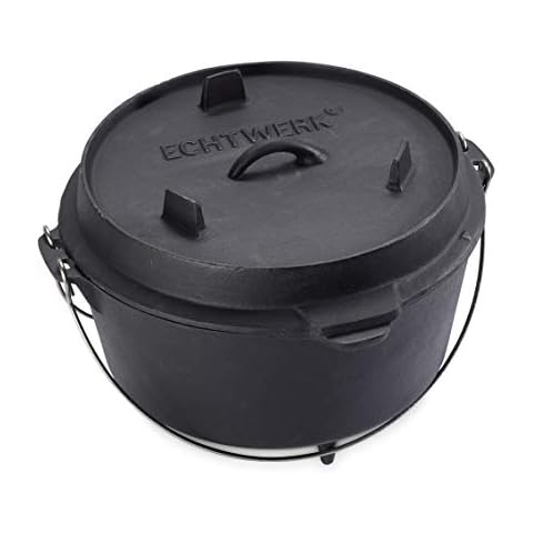 ECHTWERK EW-GE-1225 Dutch Oven, Cast Iron Cover