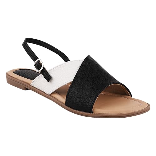 Image of SilverArrow womens Velisse Wedge Slides Sandals Open Toe Comfort Slip On Casual Daily Wear Flats