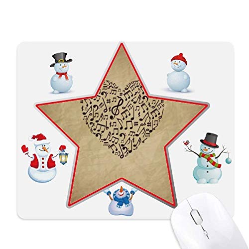 Tapis de souris cœur mélodie de Noël pour décorer votre espace