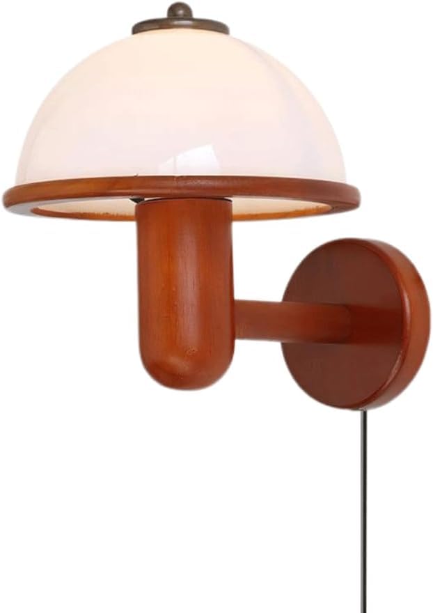 Applique murale vintage en bois de champignon pour une chambre d'enfant douce