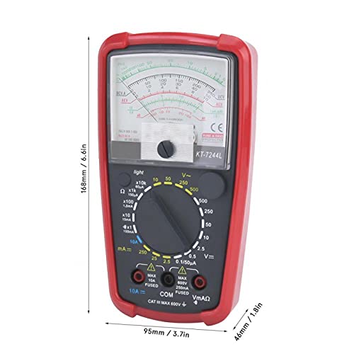 Handheld Multimeter, Kt7244L Multifunction High Sensitivity Precision Handheld Analog Multimeter Measure Low Voltage And High Impedance #TOP5
