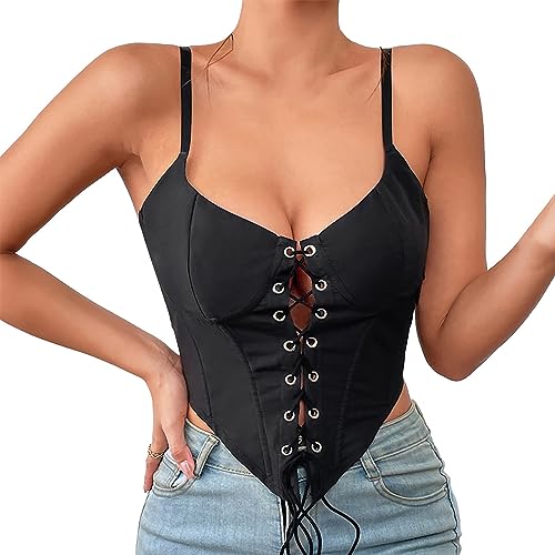 Corset Y2K pour femme idéal pour un look caraco streetwear en soirée