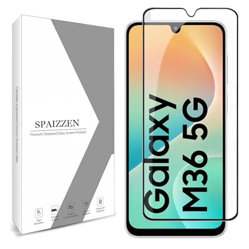 Image of Military-Grade Tempered Glass Screen Protector Compatible for NAME with Edge to Edge Coverage and Easy Self Installation kit (A-Samsung Galaxy M36 5G)
