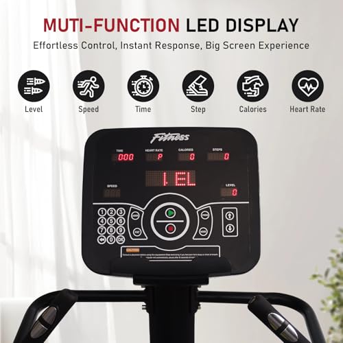 Stair Stepper Machine with LED Screen, Commercial Grade Stair Climber, Continuous Climbing Exercise Machine for Cardio, 15 Speed Levels Stair Master, 15-164 Steps/Min - Image 5