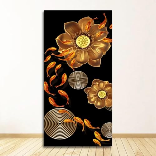 Koi Poisson Feng Shui Carpe poster mural zen et moderne pour salon