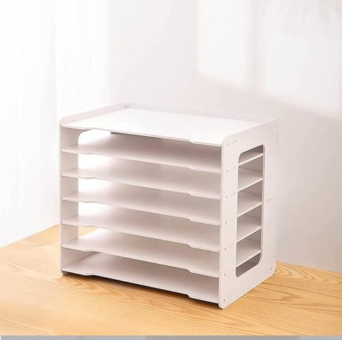 Organizador de archivos de escritorio, capacidad extra grande para documentos A3, ideal para uso escolar y de oficina, bandeja de papel eficiente para cartas y revistas
